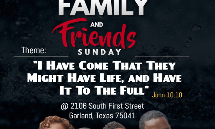 Family & Friends Sunday